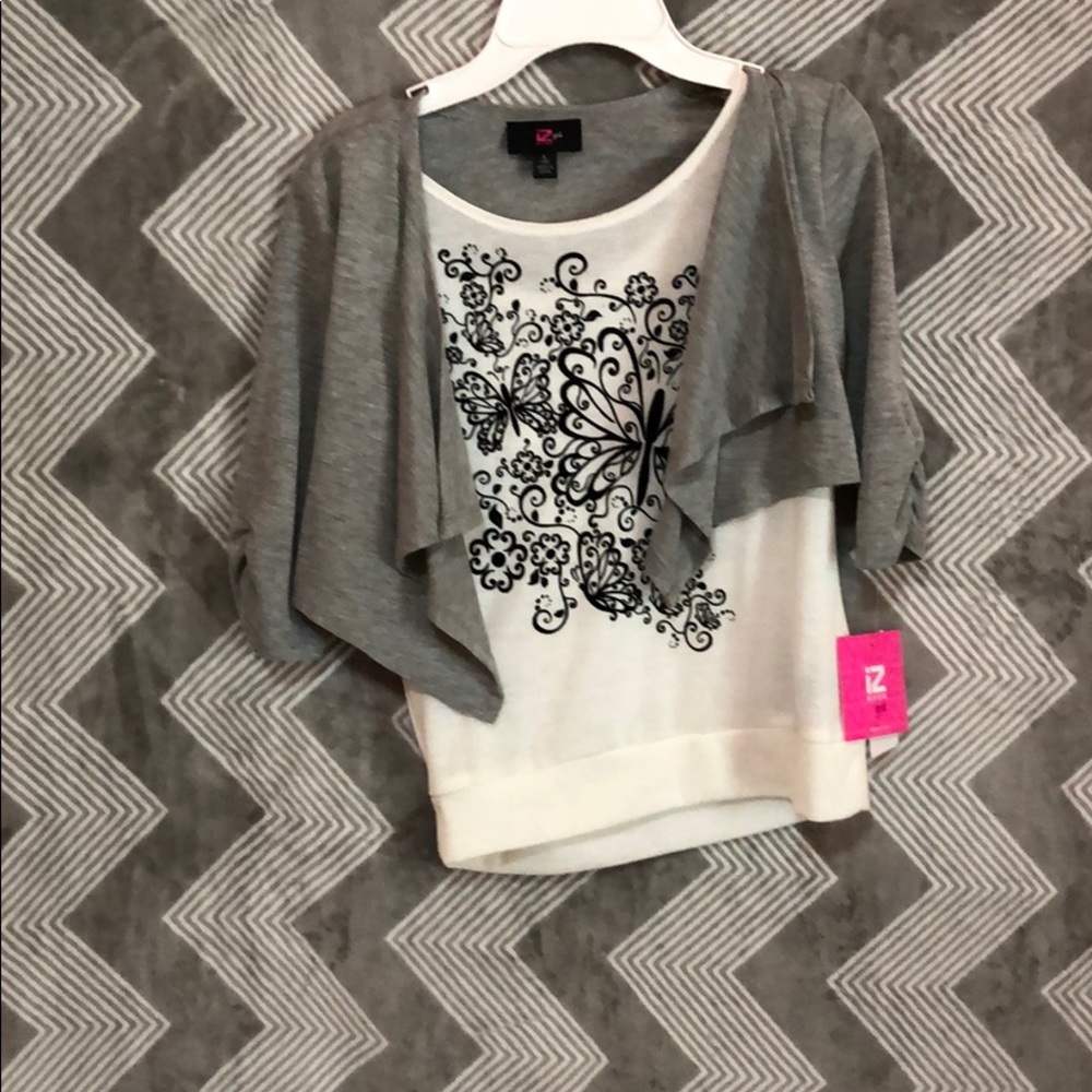 heather gray top